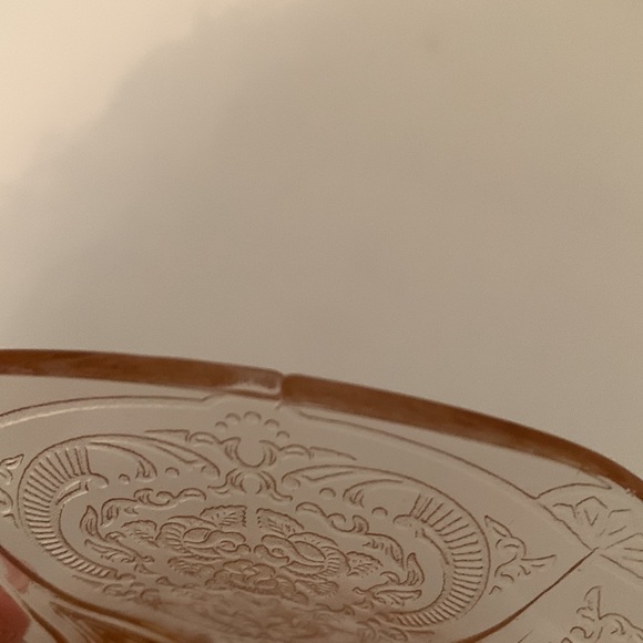 Vintage Pink Depression Glass Candle Holder - Picture 7 of 7